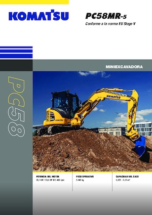 Minikotrók Komatsu PC58MR-5E0