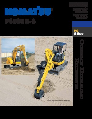 Minikotrók Komatsu PC58UU-3