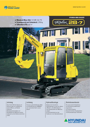 Minikotrók Hyundai R 28-7