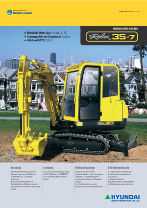 Minikotrók Hyundai R 35-7