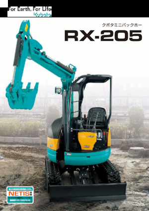 Minikotrók Kubota RX205