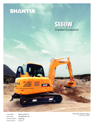 Minikotrók Shantui SE60W