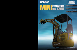 Minikotrók Kobelco SK 17 SR 6E