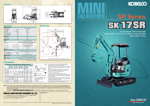 Minikotrók Kobelco SK 17 SR 3