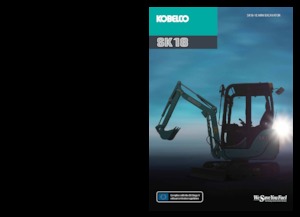 Minikotrók Kobelco SK 18 1E