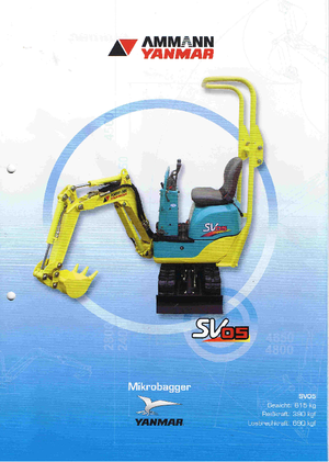 Minikotrók Yanmar SV 05