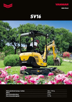Minikotrók Yanmar SV 16 CR 02
