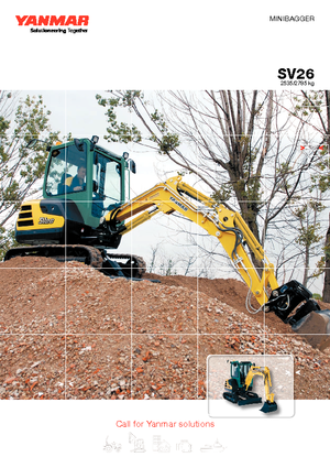 Minikotrók Yanmar SV 26 CR