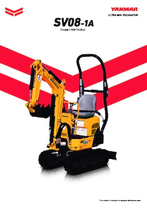 Minikotrók Yanmar SV08-1A