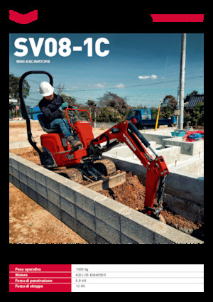 Minikotrók Yanmar SV08-1C