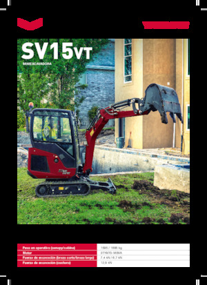 Minikotrók Yanmar SV15VT
