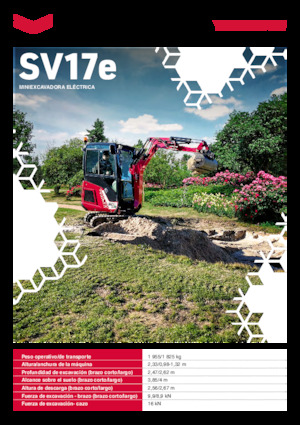 Elektromos lánctalpas kotrók Yanmar SV17e