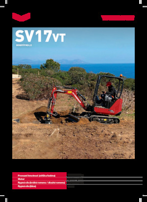 Minikotrók Yanmar SV17VT