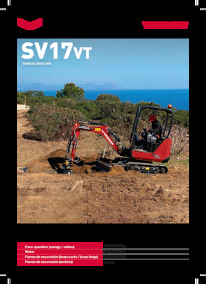 Minikotrók Yanmar SV17VT