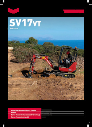 Minikotrók Yanmar SV17VT