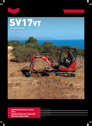 Minikotrók Yanmar SV17VT