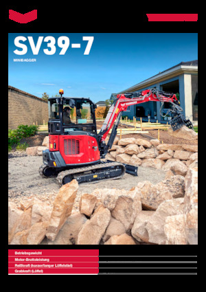 Minikotrók Yanmar SV39-7