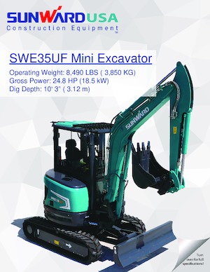Minikotrók Sunward SWE35UF 