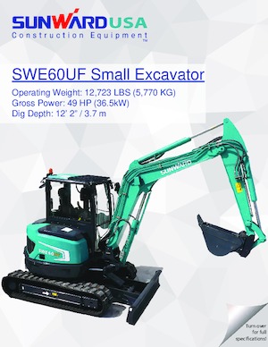 Minikotrók Sunward SWE60UF 