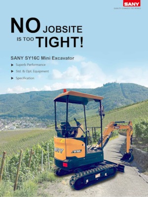 Minikotrók Sany SY16C