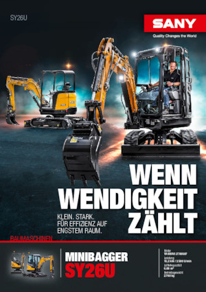 Minikotrók Sany SY26U