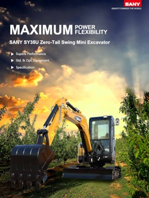 Minikotrók Sany SY35U