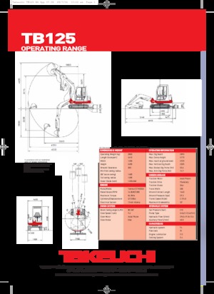 Minikotrók Takeuchi TB 125