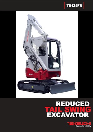 Minikotrók Takeuchi TB 128 FR