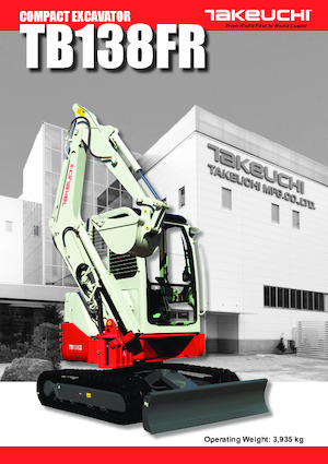 Minikotrók Takeuchi TB 138 FR