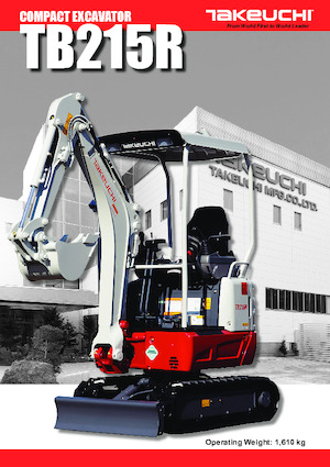 Minikotrók Takeuchi TB 215 R