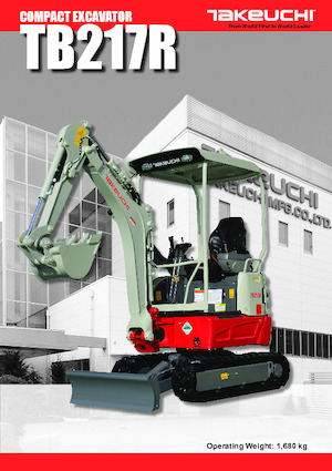 Minikotrók Takeuchi TB 217 R