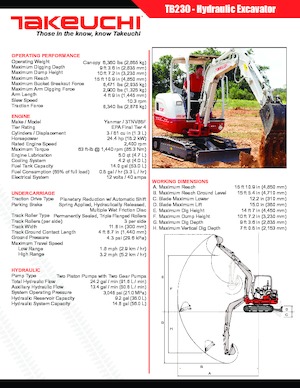 Minikotrók Takeuchi TB 230