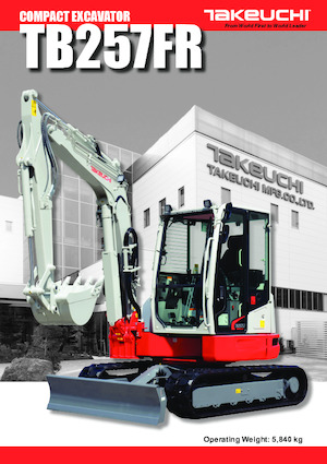 Minikotrók Takeuchi TB 257 FR