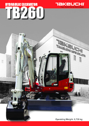 Minikotrók Takeuchi TB 260