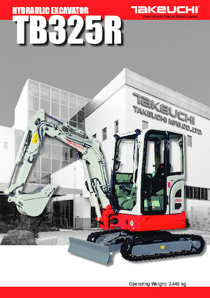Minikotrók Takeuchi TB 325 R