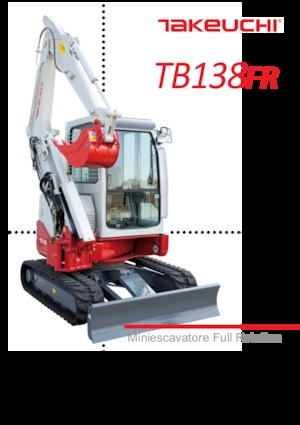Minikotrók Takeuchi TB 138 FR