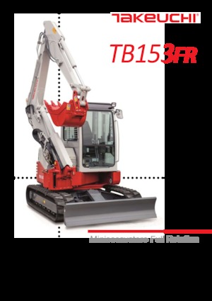 Minikotrók Takeuchi TB 153 FR
