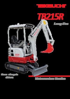 Minikotrók Takeuchi TB 215 R