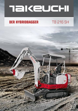 Minikotrók Takeuchi TB 216 Hybrid