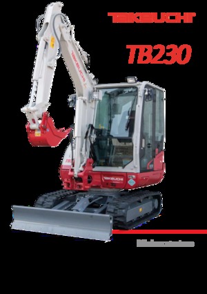 Minikotrók Takeuchi TB 230