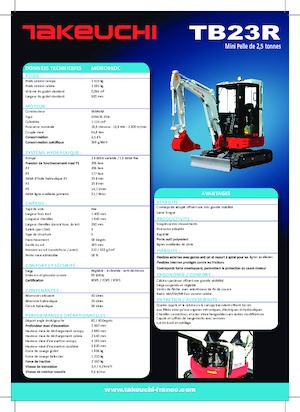 Minikotrók Takeuchi TB 23 R