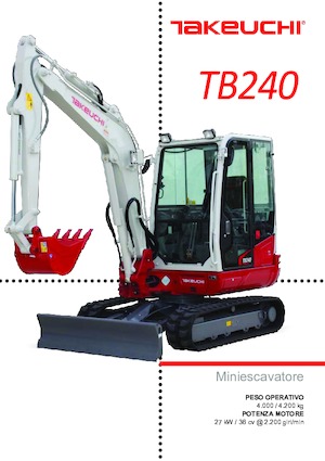 Minikotrók Takeuchi TB 240