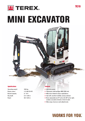 Minikotrók Terex TC 19 Z