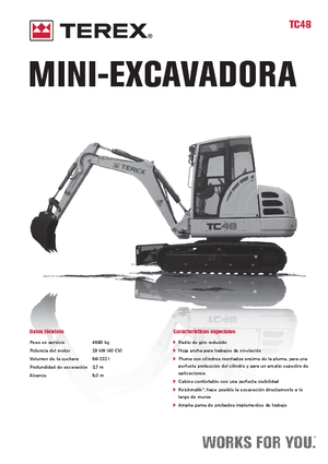 Minikotrók Terex TC 48