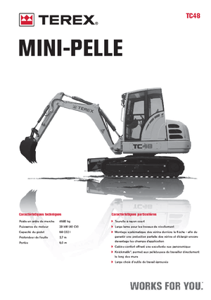 Minikotrók Terex TC 48