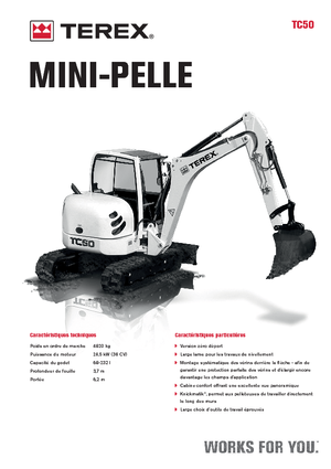 Minikotrók Terex TC 50