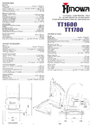 Minikotrók Hinowa TT 1600