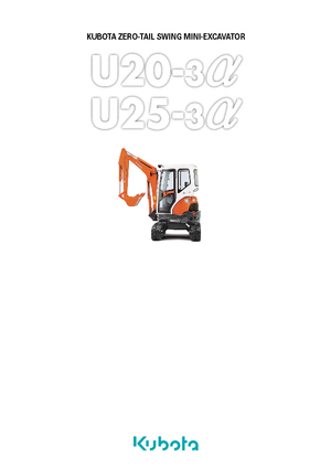 Minikotrók Kubota U25-3α GL