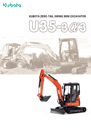 Minikotrók Kubota U35-3α2