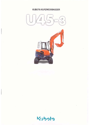 Minikotrók Kubota U45-3α G